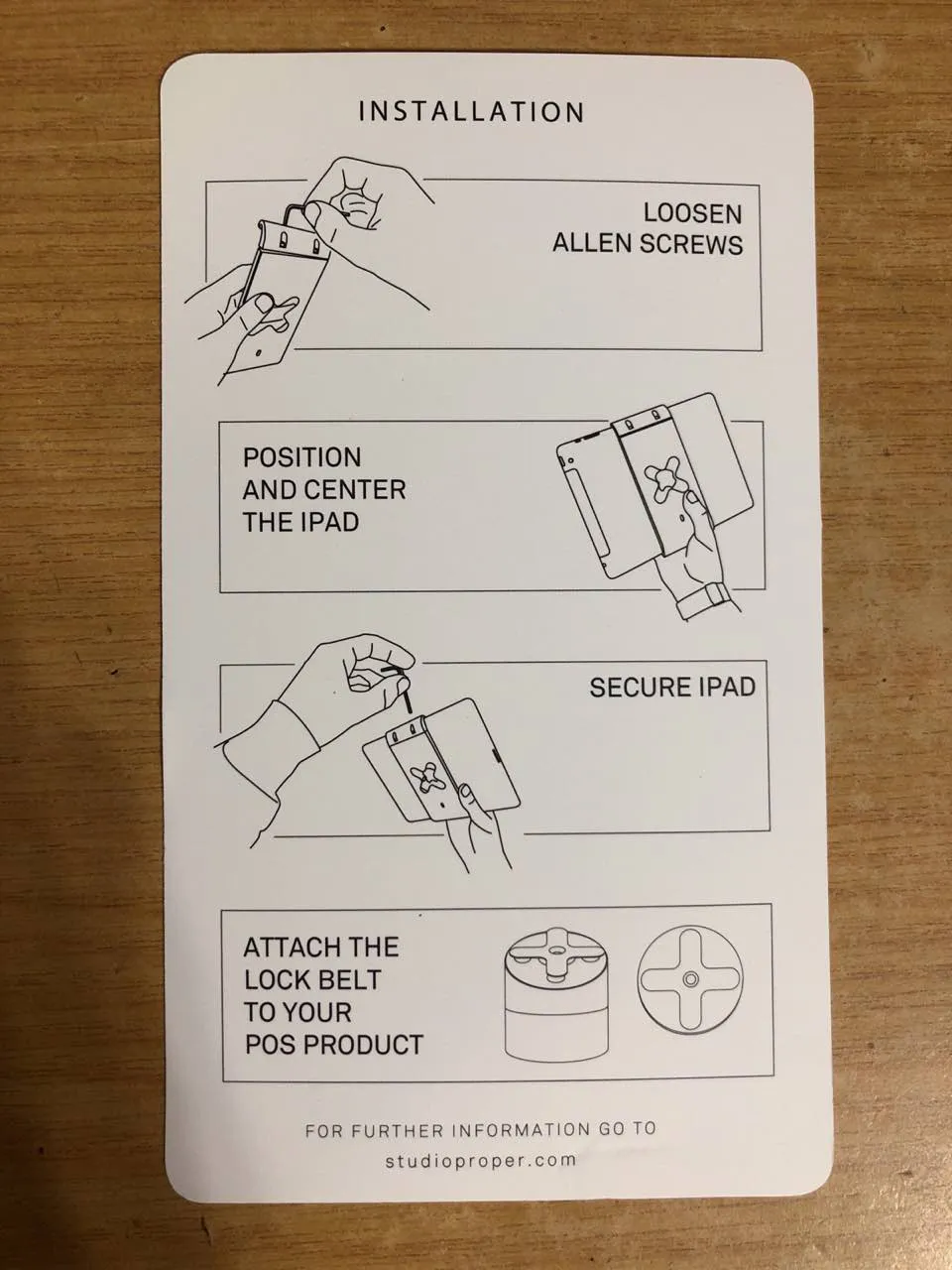 Floor kiosk installation step 2